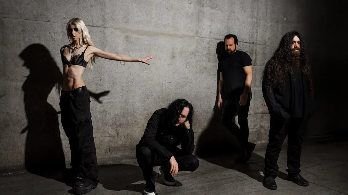 Promotional artwork for The Pretty Reckless - Dear God Tour